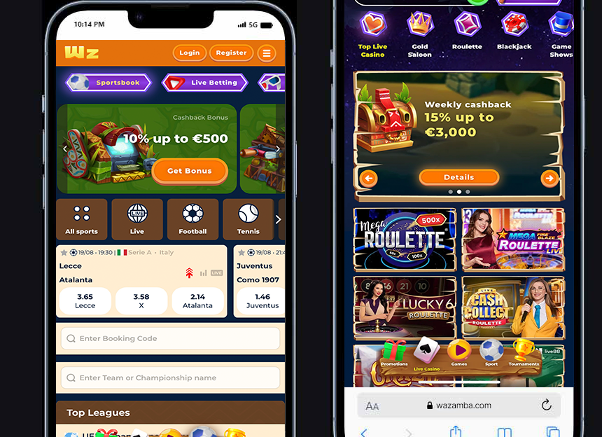 Wazamba casino welcome bonus